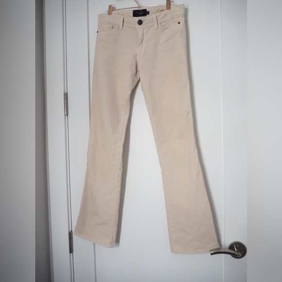 Bright Cream Sanctuary Velvet Bootcut Jeri Pants. - Picture 9 of 10